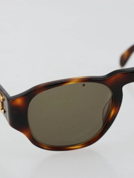 CHANEL COCO Mark Sunglasses plastic Brown CC Auth 178796 main image 6